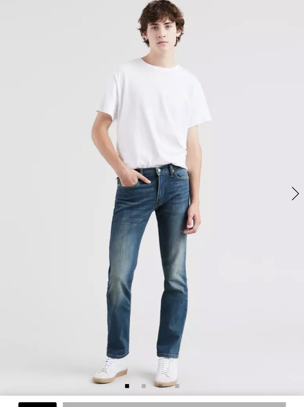 Levis 511 Men's Blue Washed Denim Jeans